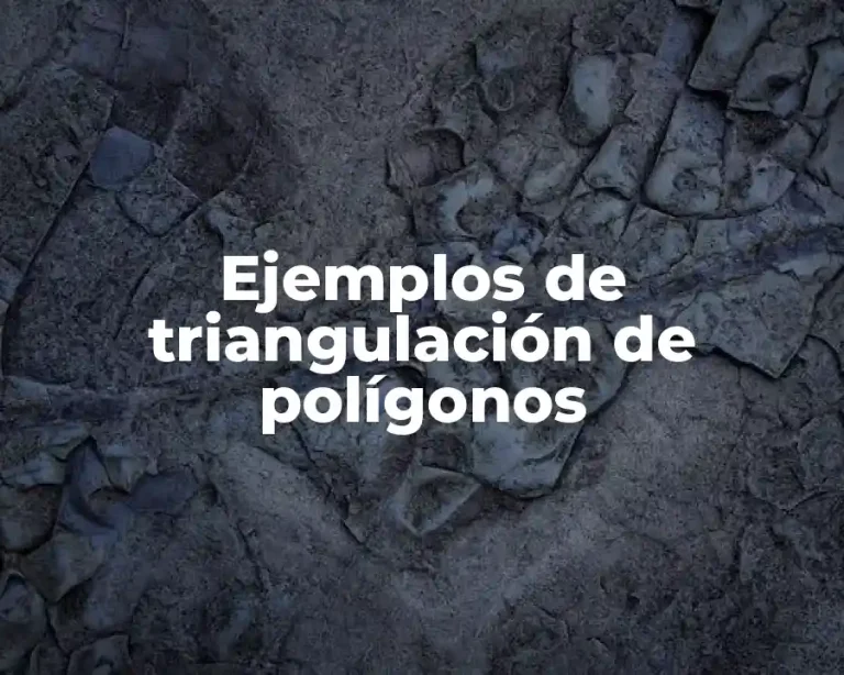 Ejemplos de triangulación de polígonos