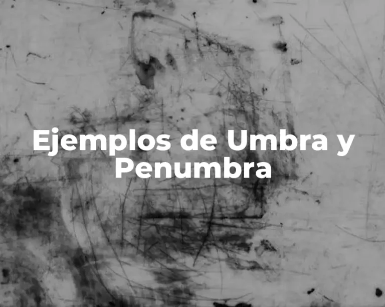 Ejemplos de Umbra y Penumbra