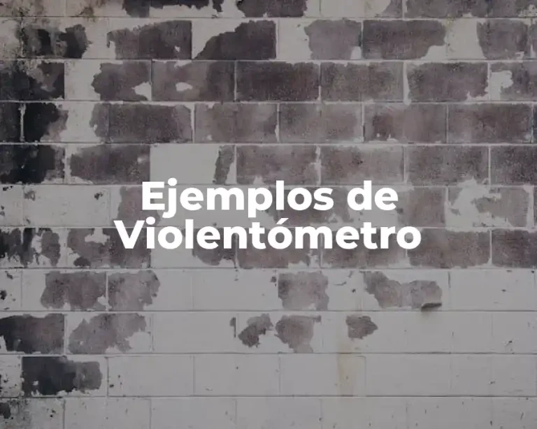 Ejemplos de Violentómetro