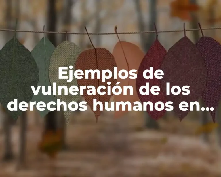 Ejemplos de vulneración de los derechos humanos en Colombia