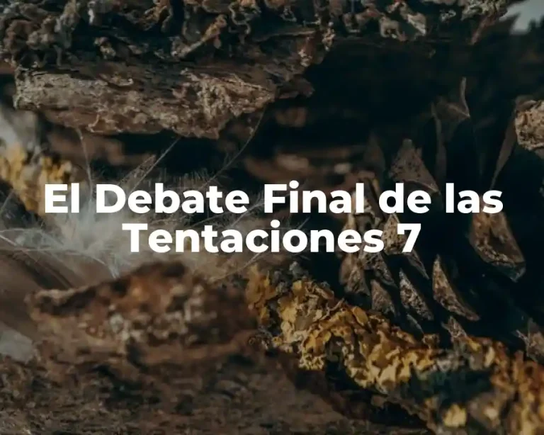 El Debate Final de las Tentaciones 7