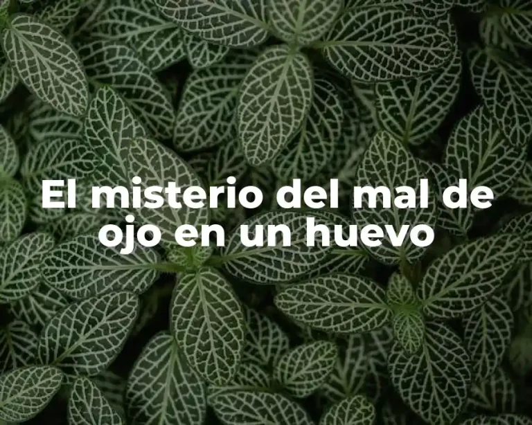 El misterio del mal de ojo en un huevo