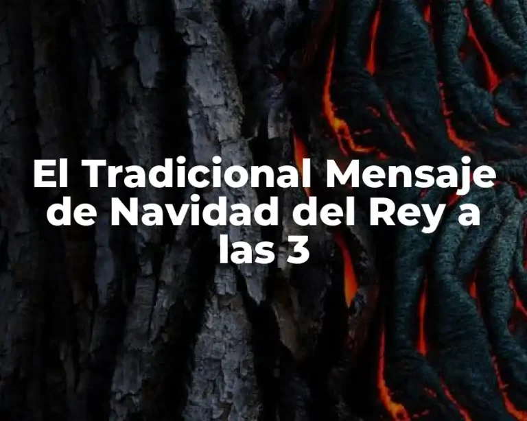 El Tradicional Mensaje de Navidad del Rey a las 3