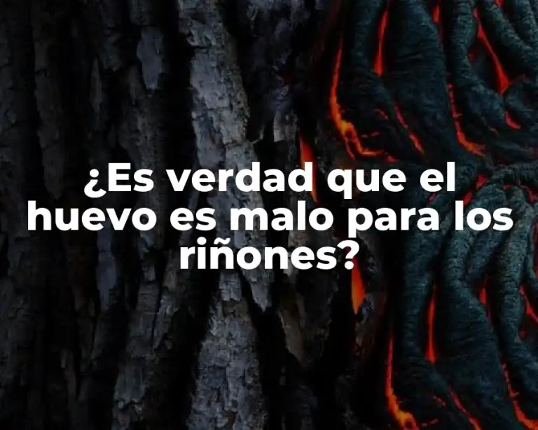 ¿Es verdad que el huevo es malo para los riñones?