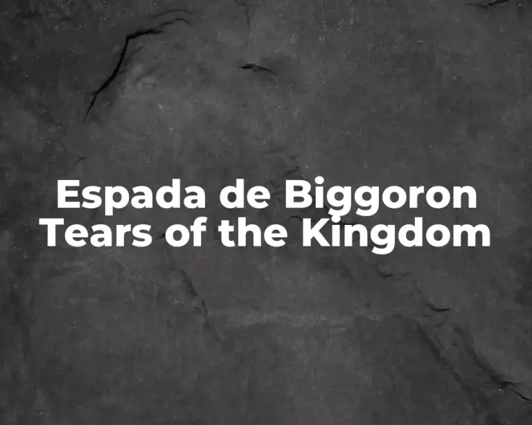 Espada de Biggoron Tears of the Kingdom