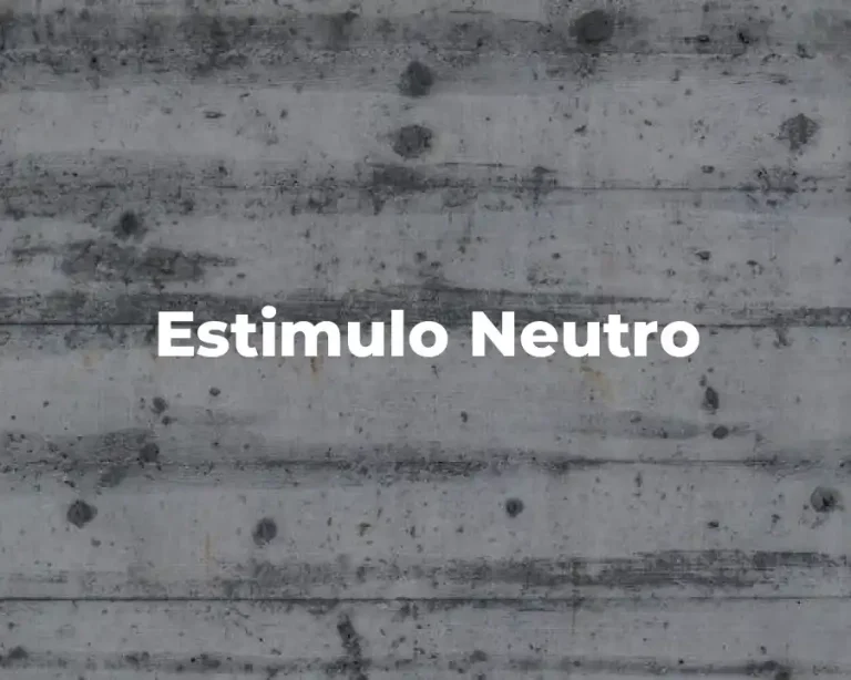 Estimulo Neutro