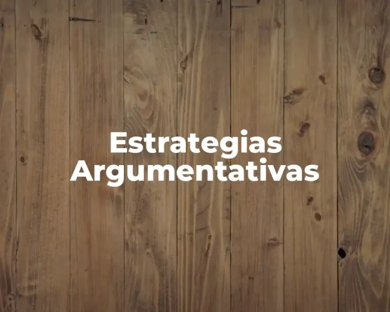 Estrategias Argumentativas