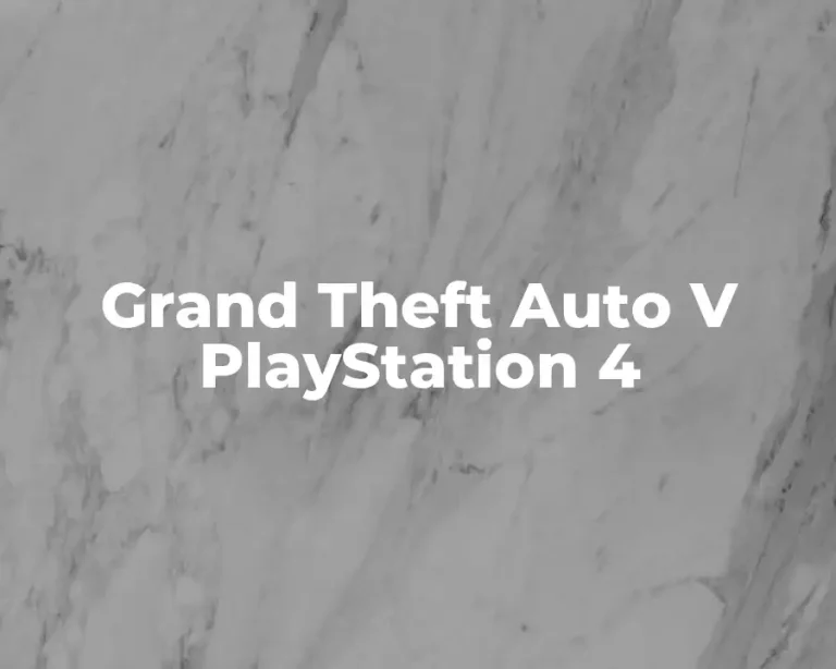 Grand Theft Auto V PlayStation 4
