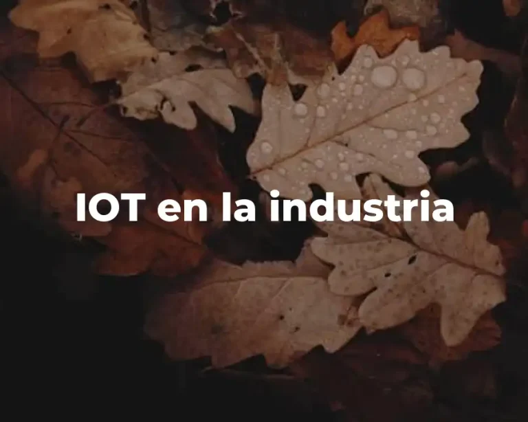 IOT en la industria