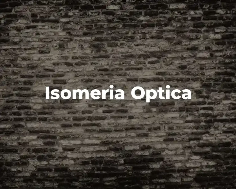 Isomeria Optica