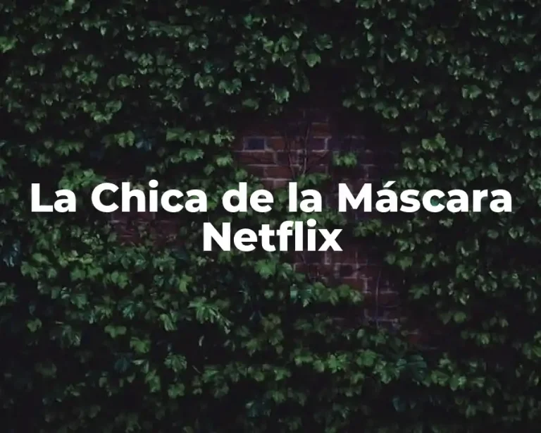 La Chica de la Máscara Netflix
