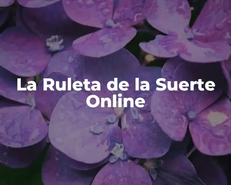 La Ruleta de la Suerte Online