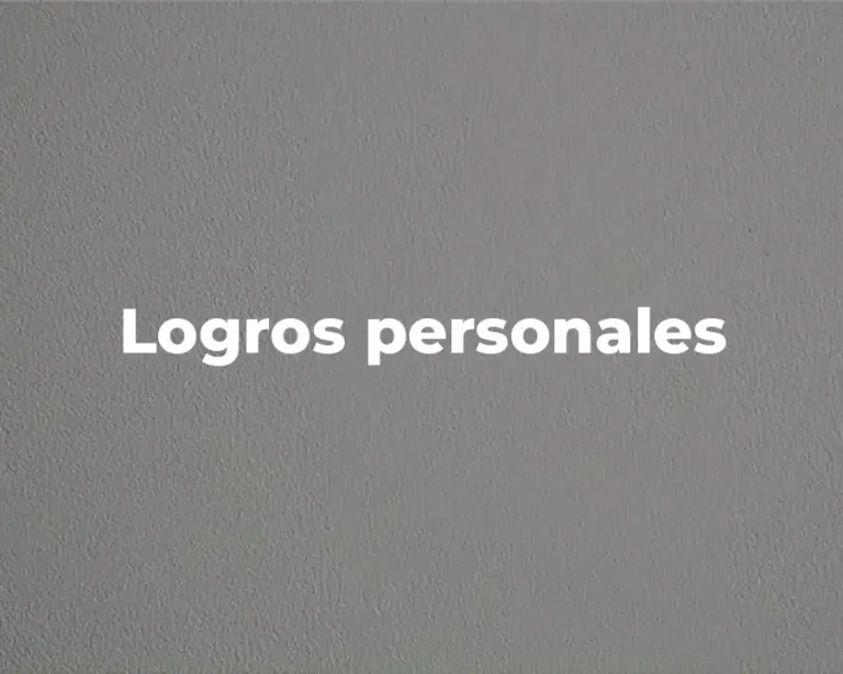 Logros personales