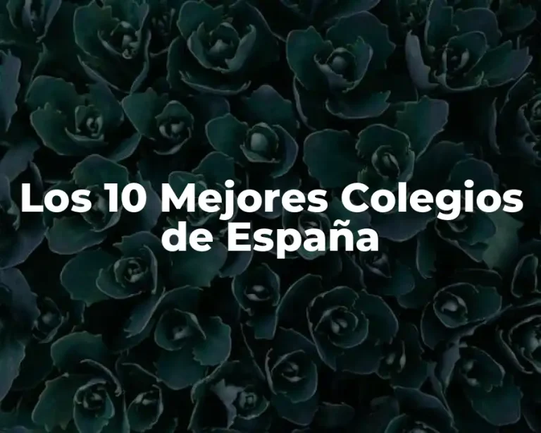 Los 10 Mejores Colegios de España