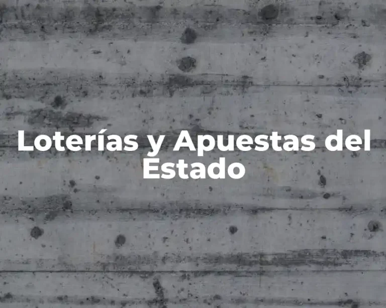 Loterías y Apuestas del Estado