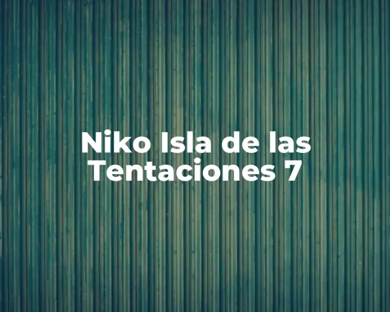 Niko Isla de las Tentaciones 7