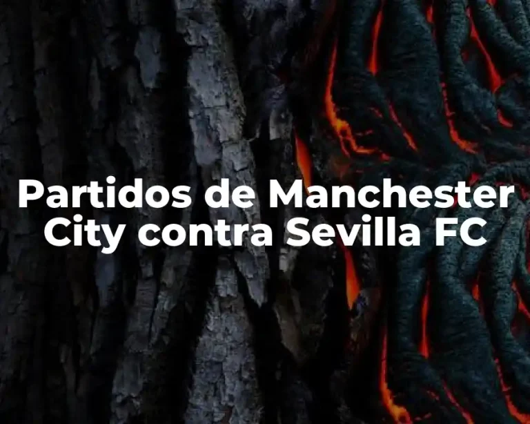 Partidos de Manchester City contra Sevilla FC