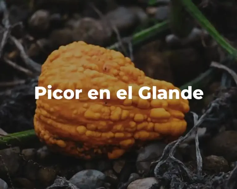 Picor en el Glande