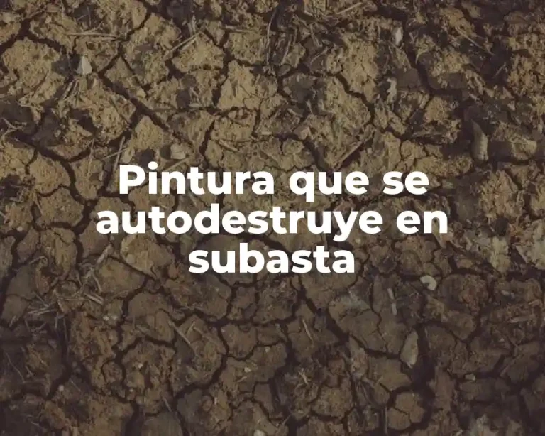 Pintura que se autodestruye en subasta