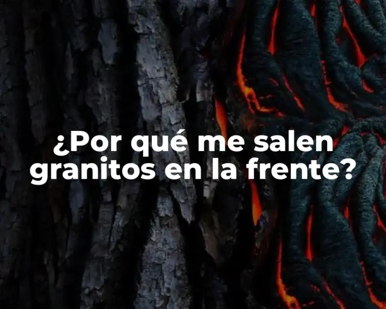 ¿Por qué me salen granitos en la frente?