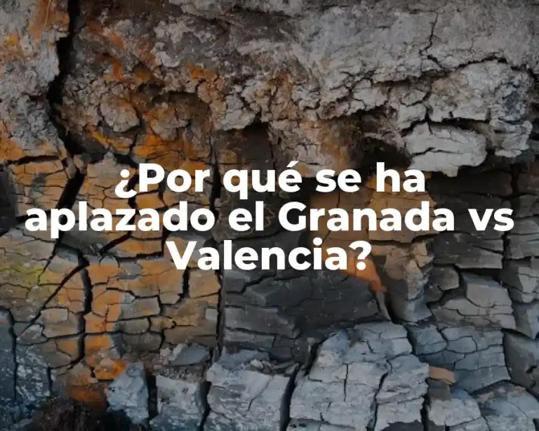 ¿Por qué se ha aplazado el Granada vs Valencia?