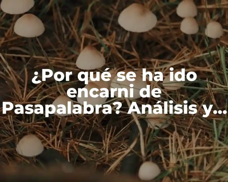 ¿Por qué se ha ido encarni de Pasapalabra? Análisis y explicación