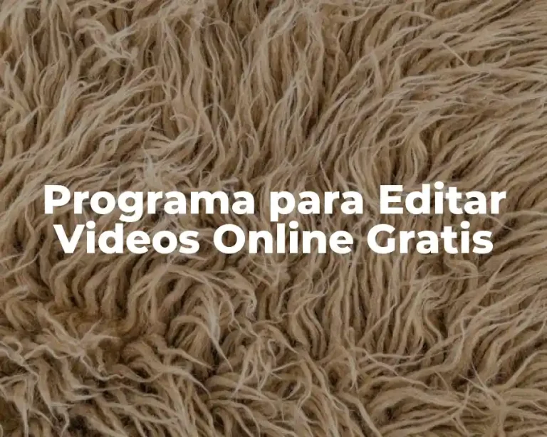 Programa para Editar Videos Online Gratis