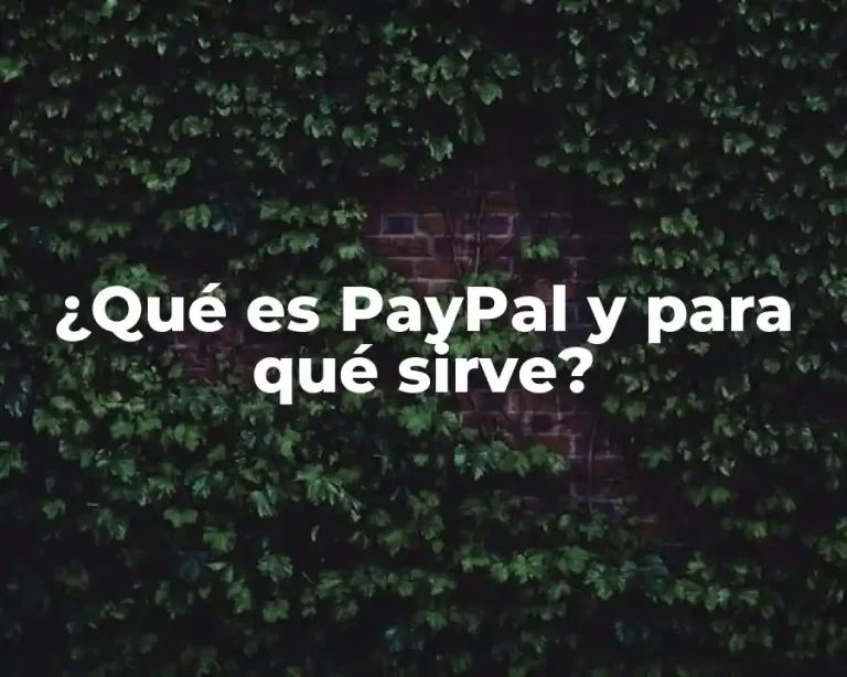 ¿Qué es PayPal y para qué sirve?