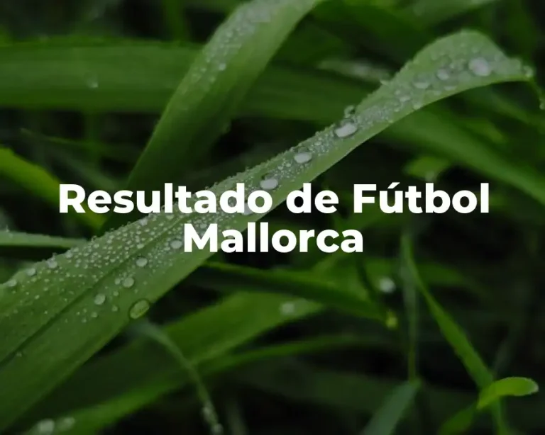 Resultado de Fútbol Mallorca