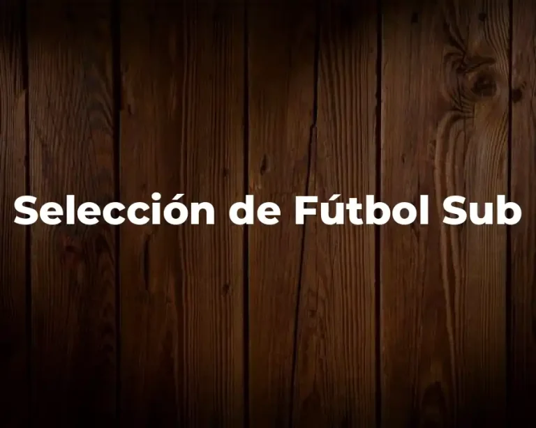 Selección de Fútbol Sub