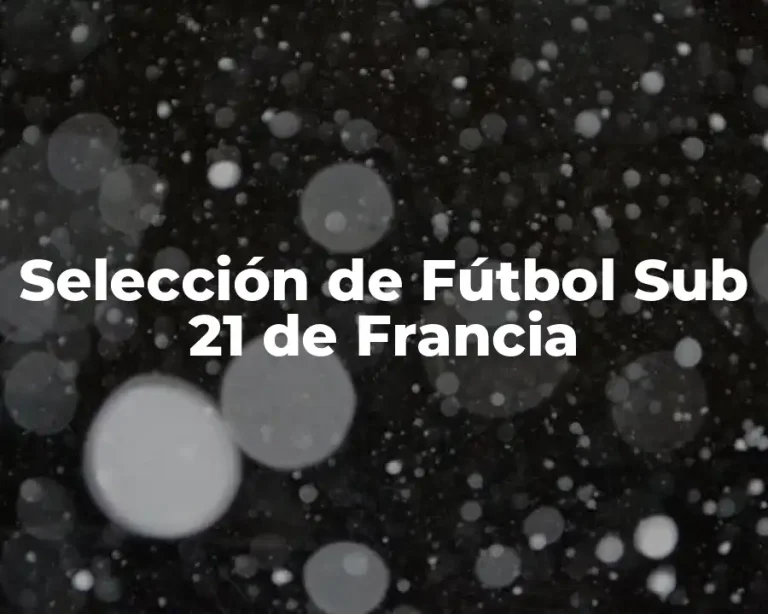 Selección de Fútbol Sub 21 de Francia