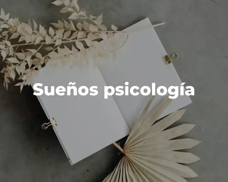 Sueños psicología
