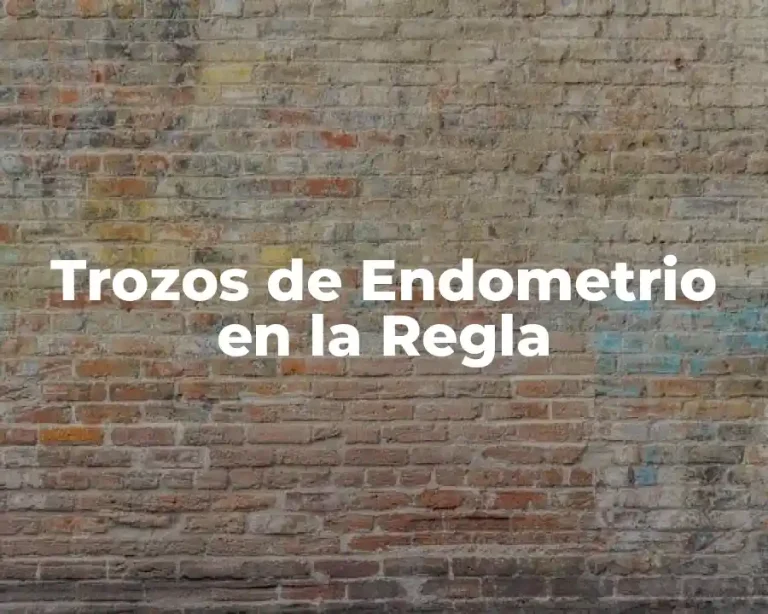 Trozos de Endometrio en la Regla